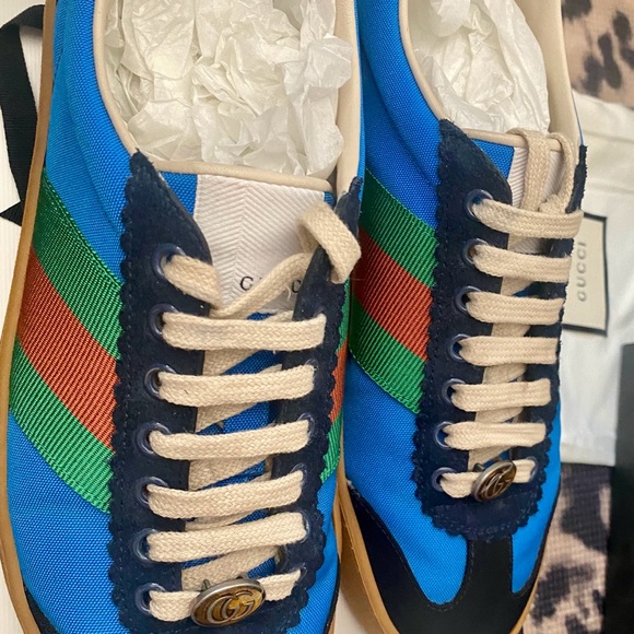 Gucci Rarest Bright Blue G74 Sneakers ✨FIRM PRICE✨ - Picture 4 of 10